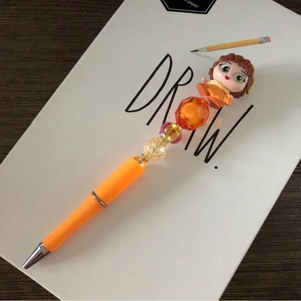 Disney Doorables: Encanto: Pepa handmade beaded pen